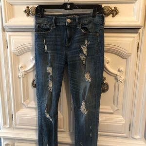 Express tattered denim NWT